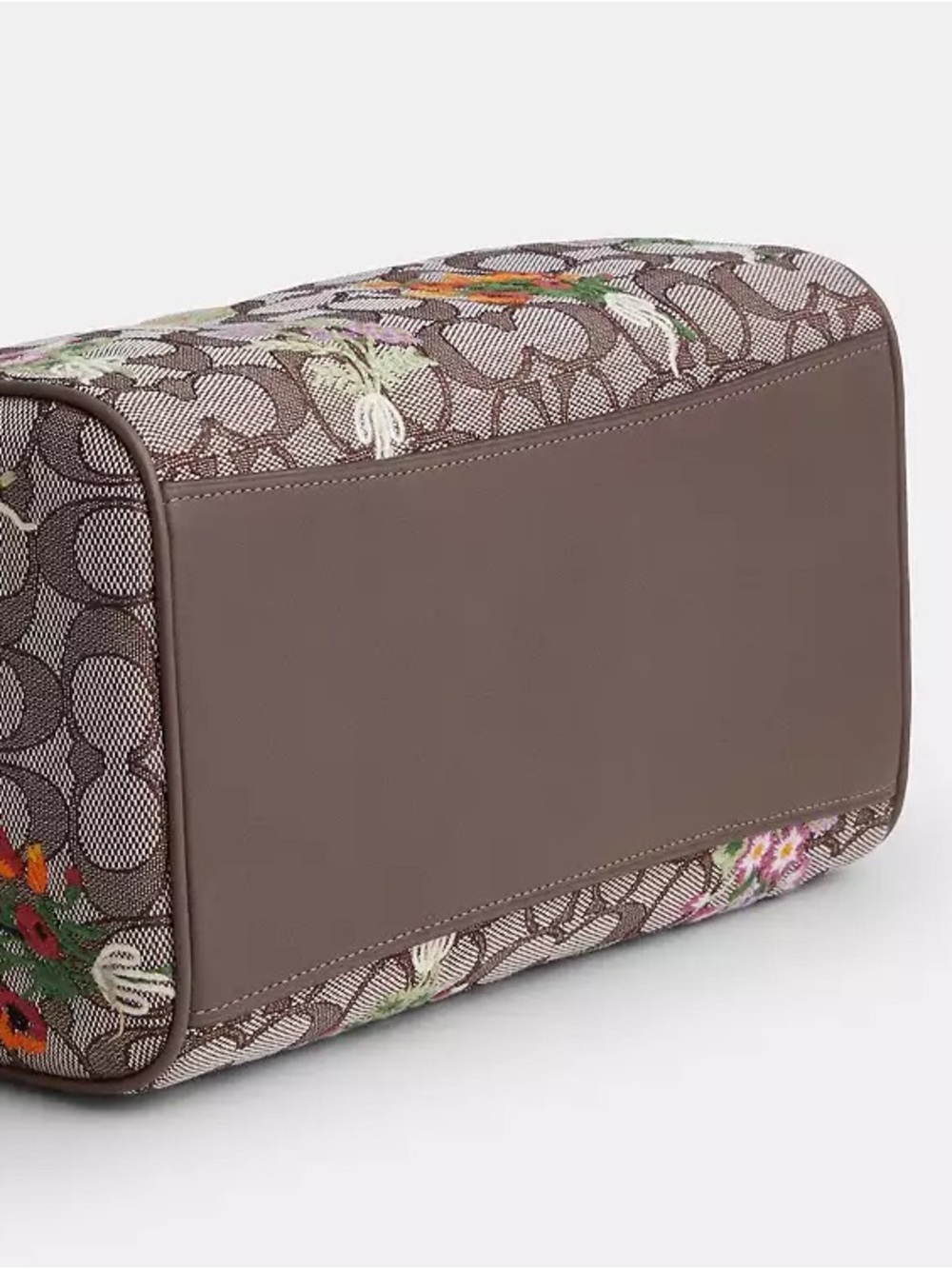 NWT!COACH Rowan Satchel Bag In Signature Jacquard With Floral Embroidery(CDZ01) - Picture 11 of 16